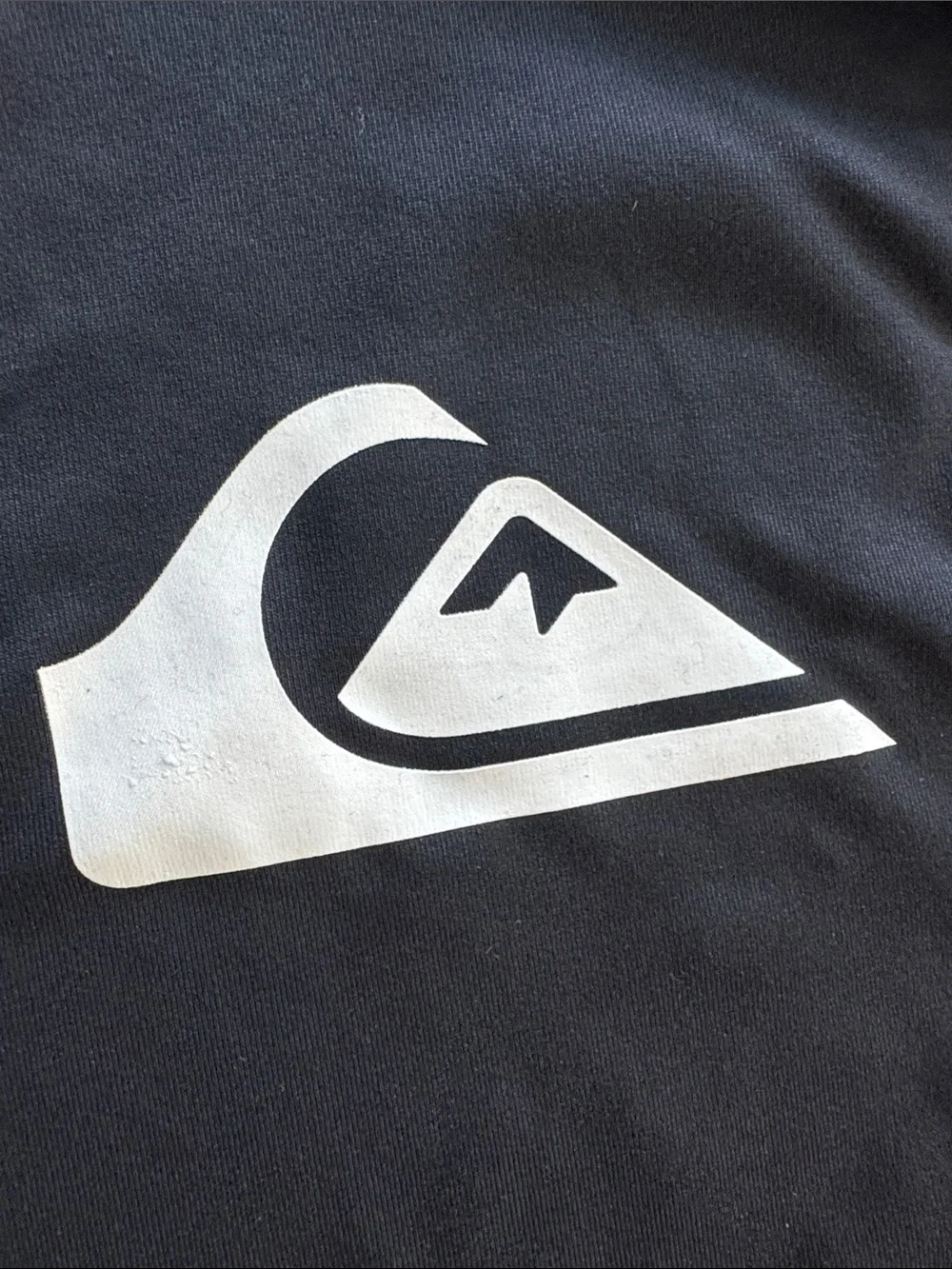 Quiksilver Black Long-Sleeve Surf Rash Guard with White Logo NWT sz 12